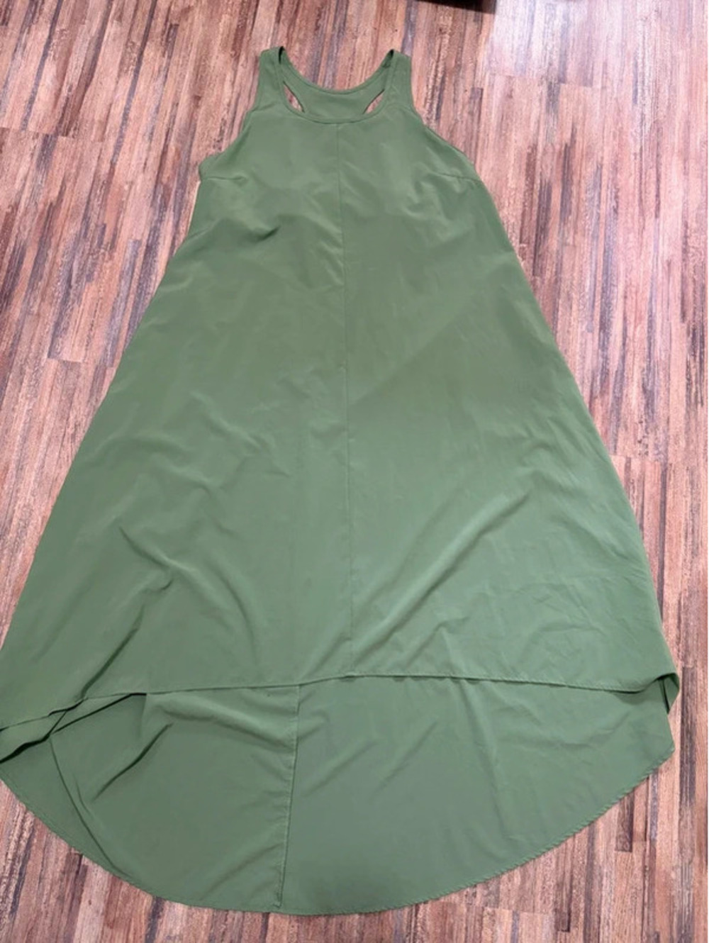 Halara high low green active dress size large